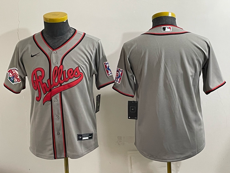 Youth 2026 Philadelphia Phillies blank grey Game Nike MLB Jersey 0830004